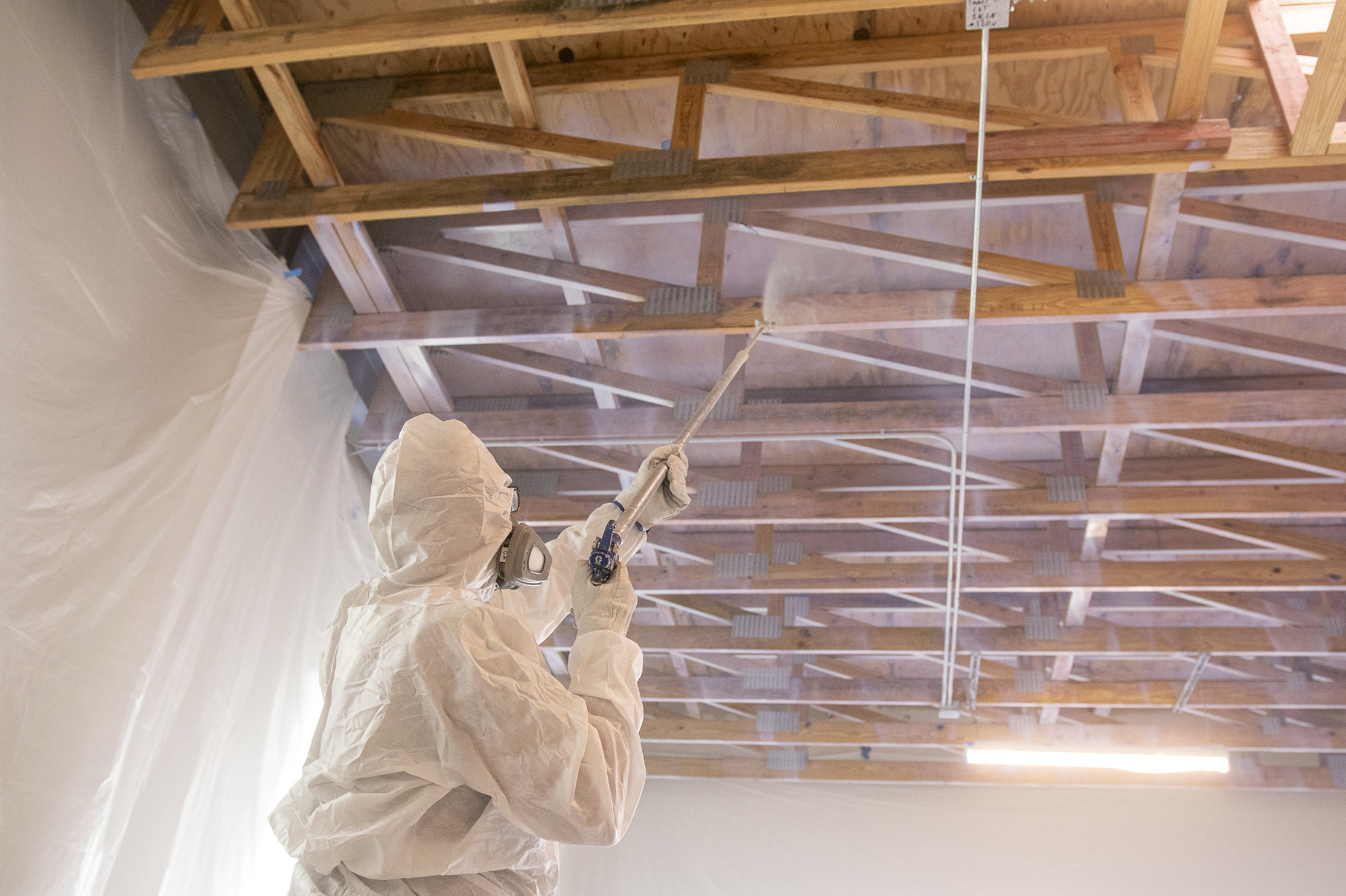 Shellac Building Shellac Sealing Begins on Exposed Woodwork at the Woolworth Building