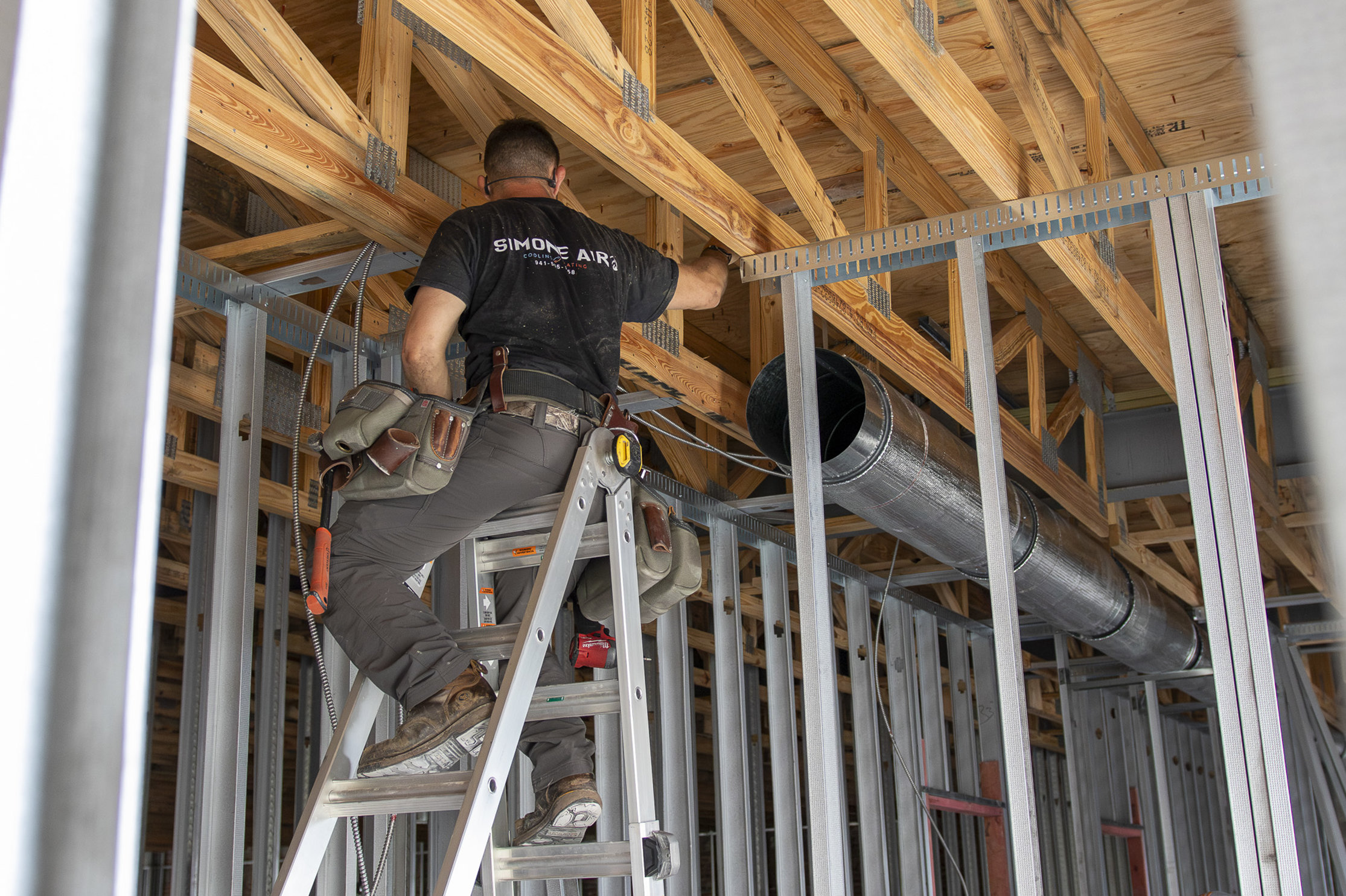 Second Floor Ductwork Is Installed at the Woolworth Building