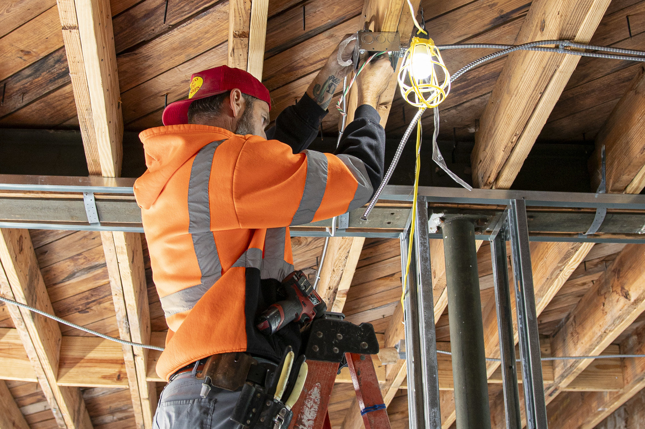Sample Bank Installation Second-Floor Electrical Installation Progresses at the Peoples Bank ...