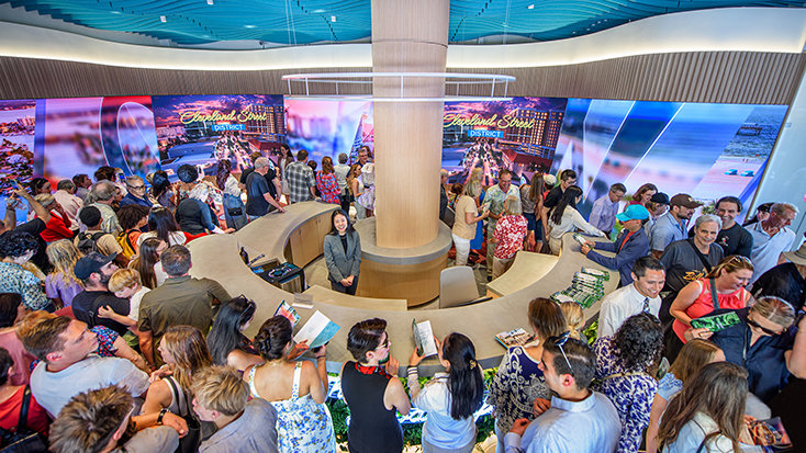 Inside The Good Life Showroom, visitors begin their tour through a space designed to guide them across the past, present and future of downtown Clearwater.
