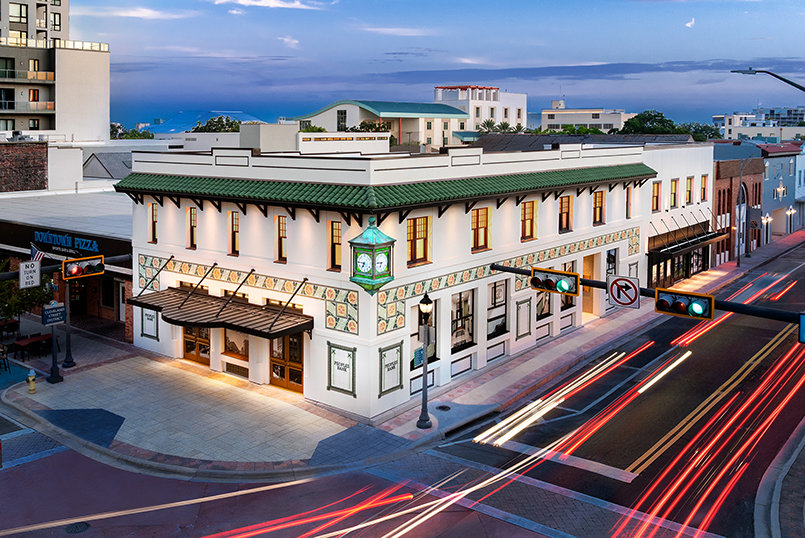 Beautifully restored and once again illuminated above Cleveland Street, the historic Peoples Bank Building stands ready to serve a new generation while preserving one of downtown Clearwater’s most recognizable landmarks.