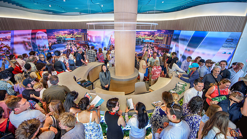 Inside The Good Life Showroom, visitors begin their tour through a space designed to guide them across the past, present and future of downtown Clearwater.